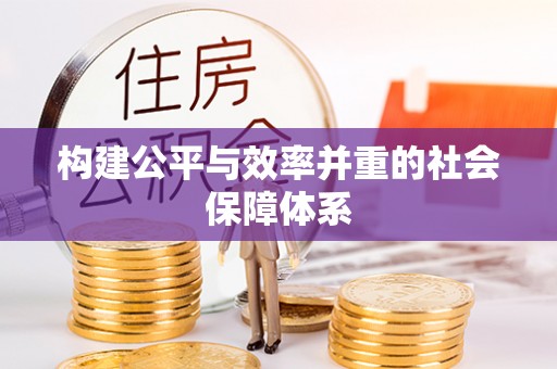 托克托构建公平与效率并重的社会保障体系